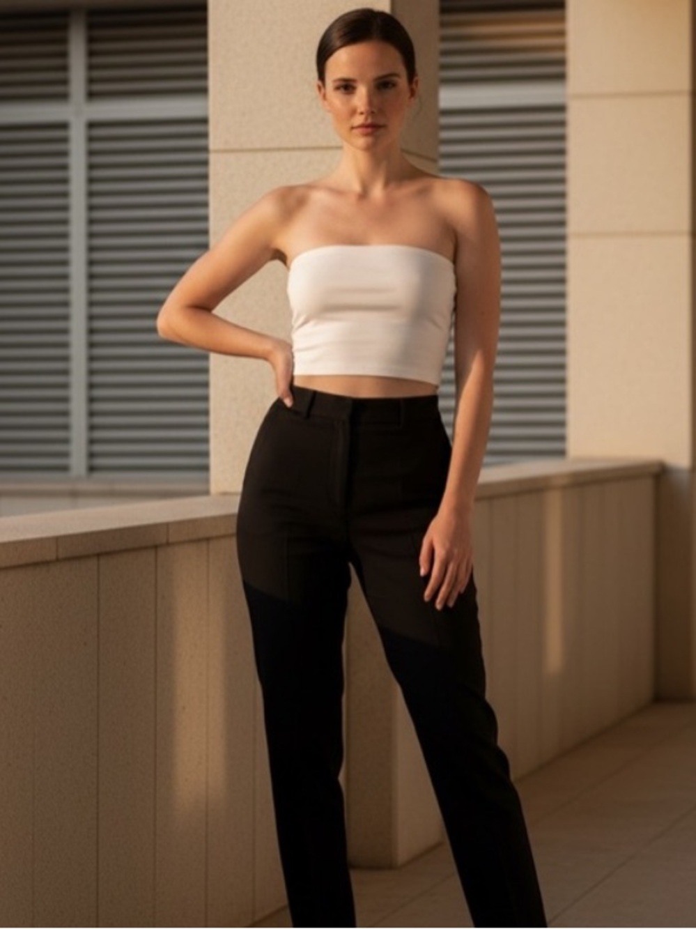 Light Beige Tube Top